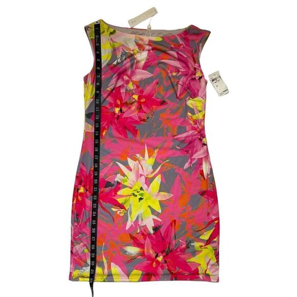 TRINA TURK NWT SZ Small Floral Sheath Silhouette Dress Felana Summer Spring Sz2 - Picture 11 of 12